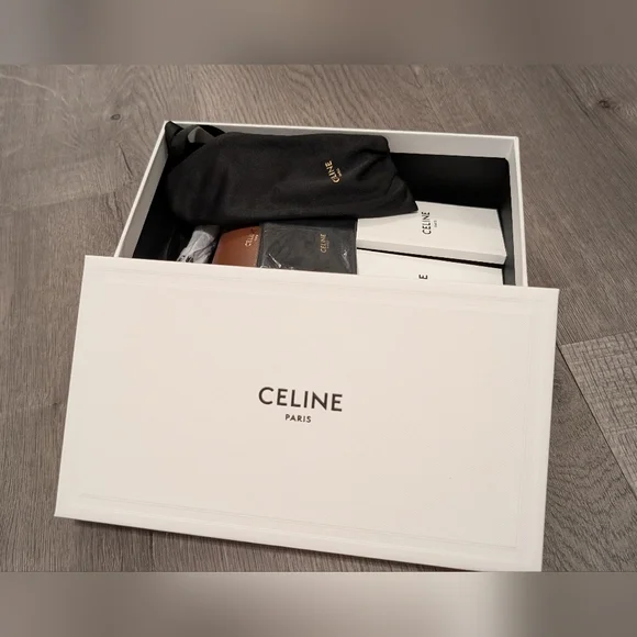 Sunglasses Celine Triomphe metal with gold frame Lenses-Brown